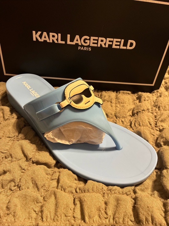 Karl Lagerfeld Shoes - Karl lagerfeld ladies vayla sandals size 9 Baltic blue
